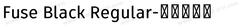 Fuse Black Regular字体转换